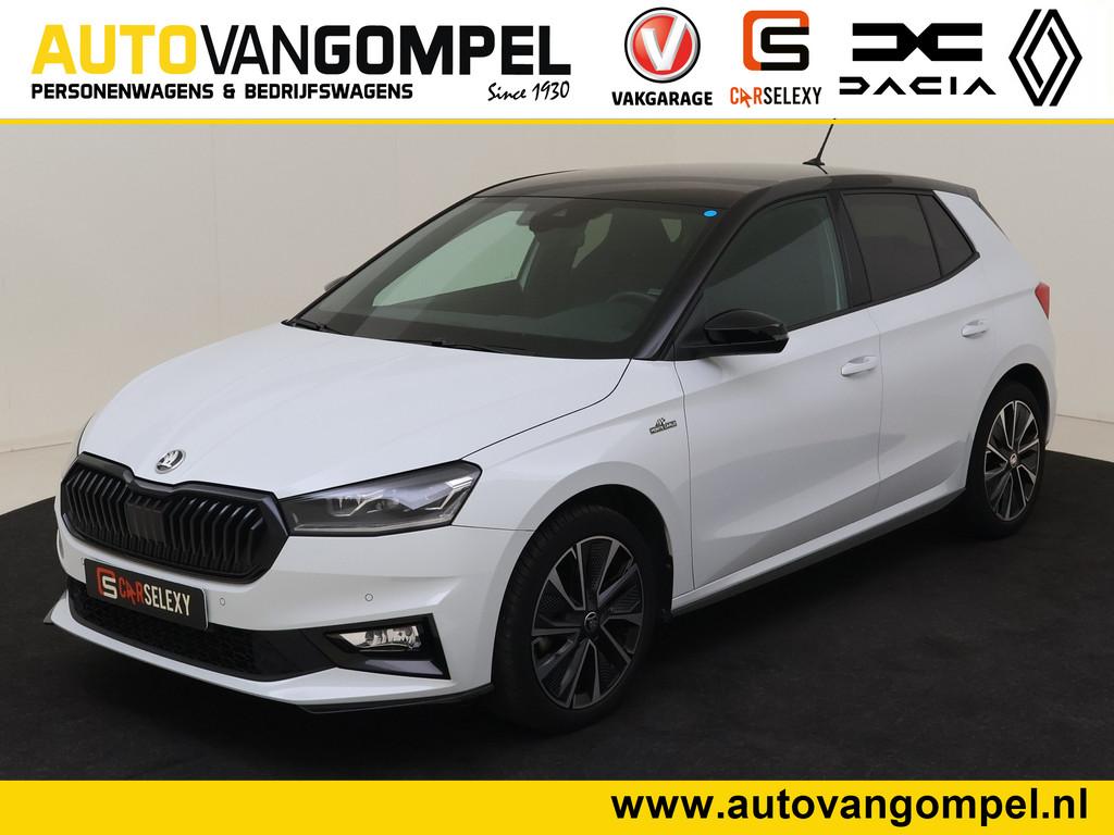 Skoda Fabia TSI 110PK Monte Carlo | CAMERA | NAVI | Carplay, Auto's, Skoda, 12 maanden, Gebruikt, Zwart, Leder en Stof