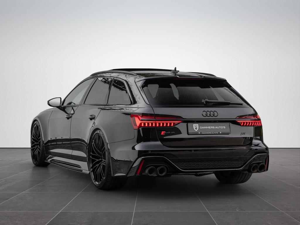Audi RS6 Avant 4.0TFSI 700pk Quattro ABT Keramisch B&O Advan, Automaat, Gebruikt, 600 pk, Leder