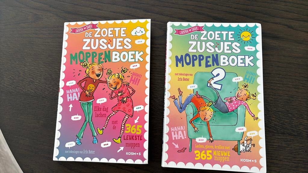 Zoete zusjes Moppenboek 1 en 2, Boeken, Ophalen of Verzenden, Zo goed als nieuw, Moppen