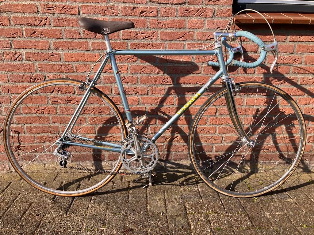 Vintage Italiaans raceframe-Campagnolo Record-Shimano 600, Overige merken, Gebruikt, Ophalen of Verzenden, 57 tot 61 cm