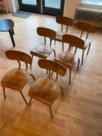Vintage kleuterstoeltjes (6 stuks, ook los te koop), Ophalen, Gebruikt, Overige typen
