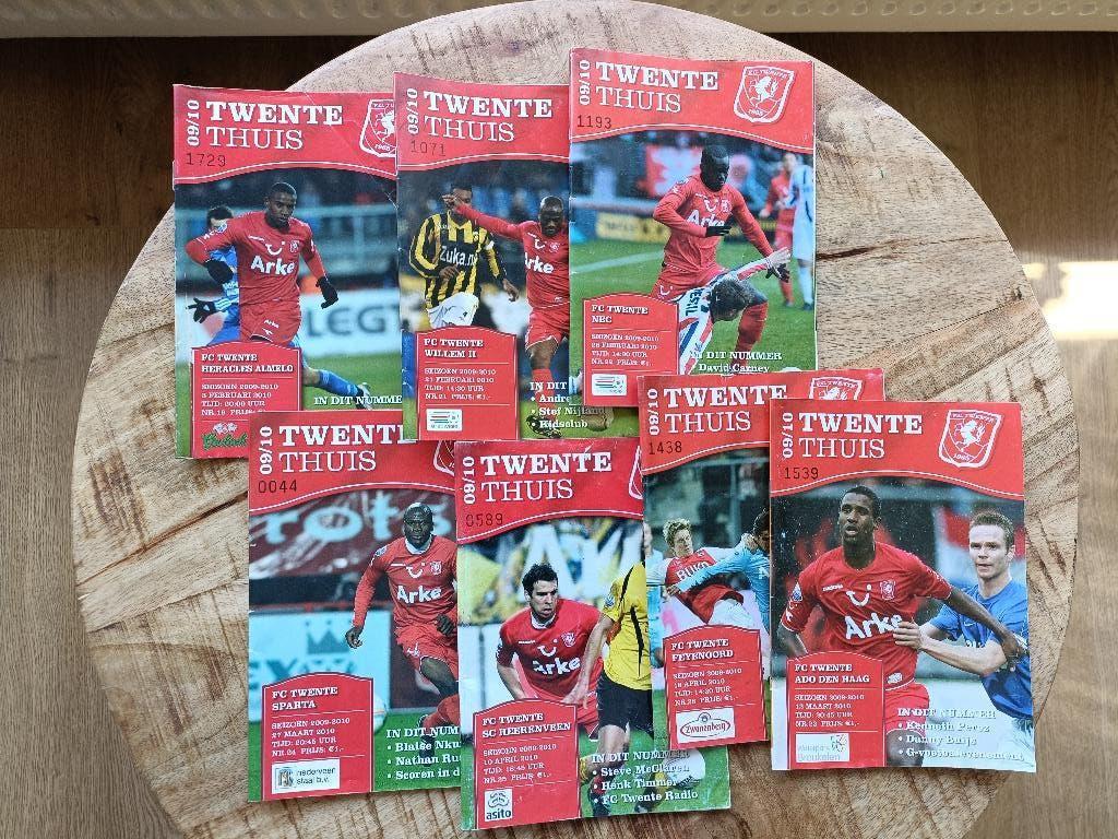 7 programmaboekjes FC Twente Kampioensjaar, Verzenden, Gebruikt, F.C. Twente, Boek of Tijdschrift