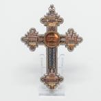 Reliek kruis, micro mozaïek, 19e eeuw, Ophalen of Verzenden