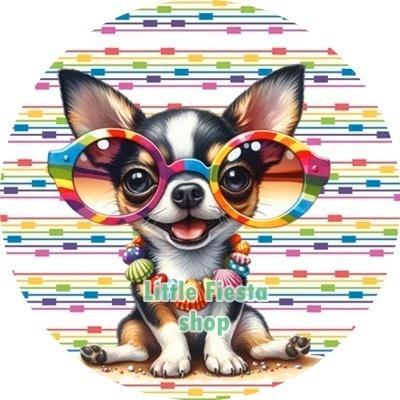 L1349 icing frosting hondje bril 18cm eetbare taart print, Hobby en Vrije tijd, Taarten en Cupcakes maken, Nieuw, Versiering, Taarten