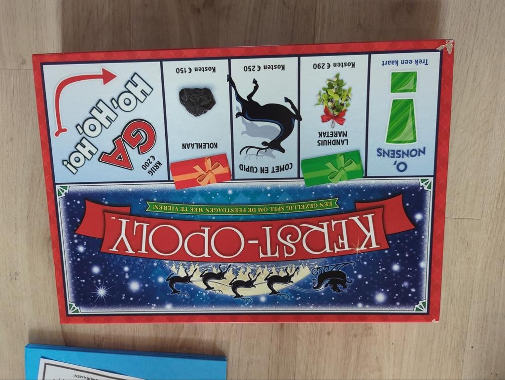 Kerst-Opoly Bordspel - Gezellig familiespel voor  feestdag, Hobby en Vrije tijd, Gezelschapsspellen | Bordspellen, Vijf spelers of meer