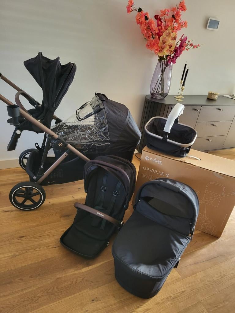 Cybex Gazelle S - Bronze/Deep Black, Kinderen en Baby's, Kinderwagens en Combinaties, Ophalen, Zo goed als nieuw, Overige merken