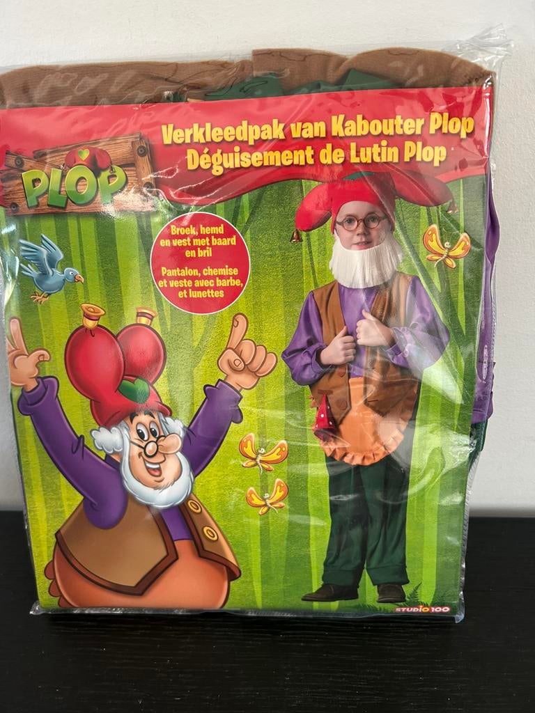 Kabouter Plop. Verkleed pak. 4/7. Jr., Kleding | Heren, Carnavalskleding en Feestkleding, Ophalen of Verzenden, Nieuw