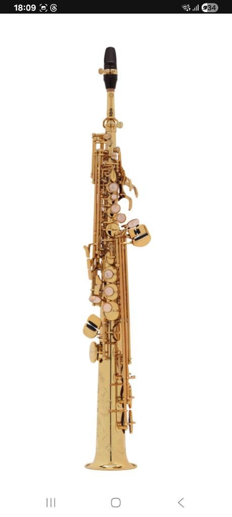 Saxo soprano selmer 1994, Ophalen of Verzenden, Gebruikt, Sopraan, Met koffer