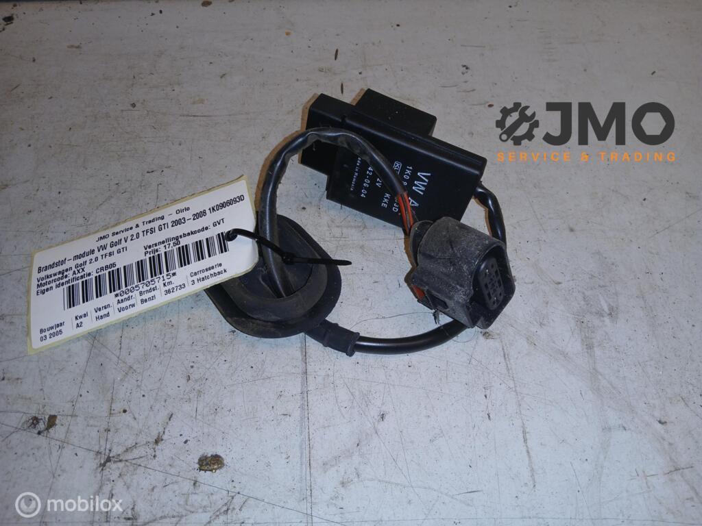 Brandstof-module VW Golf V 2.0 TFSI GTI 2003-2008 1K0906093D, Auto-onderdelen, Brandstofsystemen, Gebruikt, Volkswagen, Ophalen of Verzenden