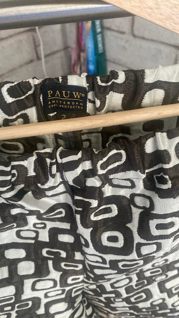 Pauw Amsterdam Broek met grafische print, Kleding | Dames, Maat 38/40 (M), Bruin, Nieuw, Ophalen of Verzenden