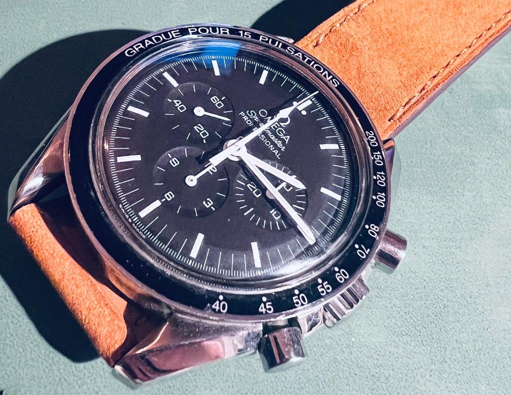 OMEGA Speedmaster Professional Moonwatch – zeer nette staat, Sieraden, Tassen en Uiterlijk, Horloges | Heren, Ophalen, Leer, Staal