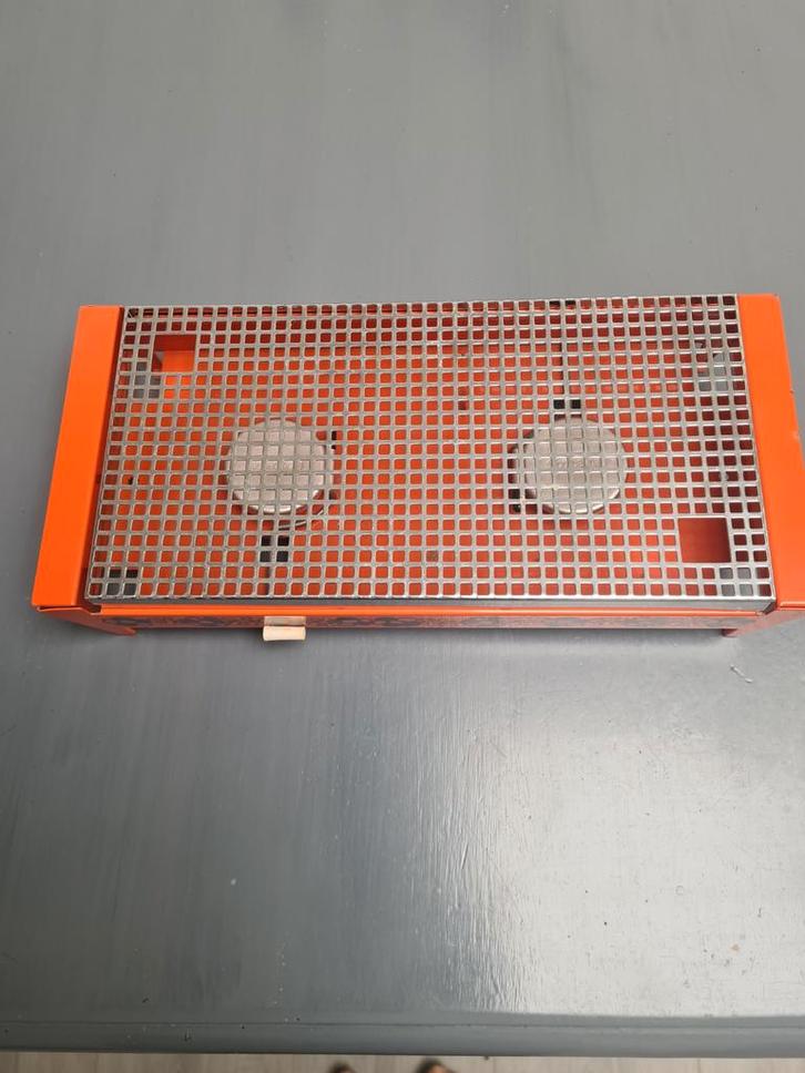 Vintage warmhoud rechaud met bloemmotief, Huis en Inrichting, Keuken | Keukenbenodigdheden, Gebruikt, Ophalen of Verzenden