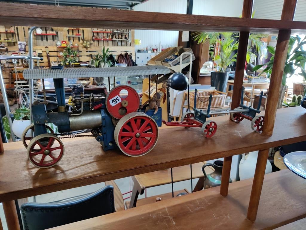 Wilesco D405 stoomtractor met aanhanger, 1:32 tot 1:50, X, Ophalen, Overige merken