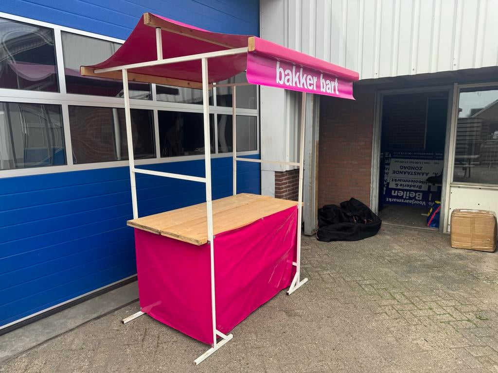 Marktkraam compleet demontabel roze, Diversen, Rommelmarktspullen, Ophalen of Verzenden