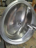 rvs wasbak, Ophalen, Gebruikt, Rvs, Wastafel