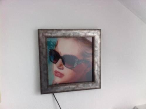 Fotolijst Afm. ca 40x40 cm, foto afbeelding is wisselbaar., Minder dan 50 cm, Gebruikt, Ophalen of Verzenden, Minder dan 50 cm