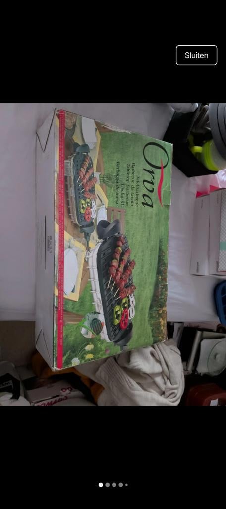 Nette orva tafel grill, Witgoed en Apparatuur, Gourmetstellen, Ophalen of Verzenden, 4 t/m 7 personen