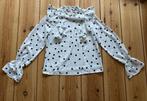 Loavies blouse - Wit Zwart Stippen - Maat Small / maat 36, Wit, Ophalen of Verzenden, Maat 36 (S), Loavies