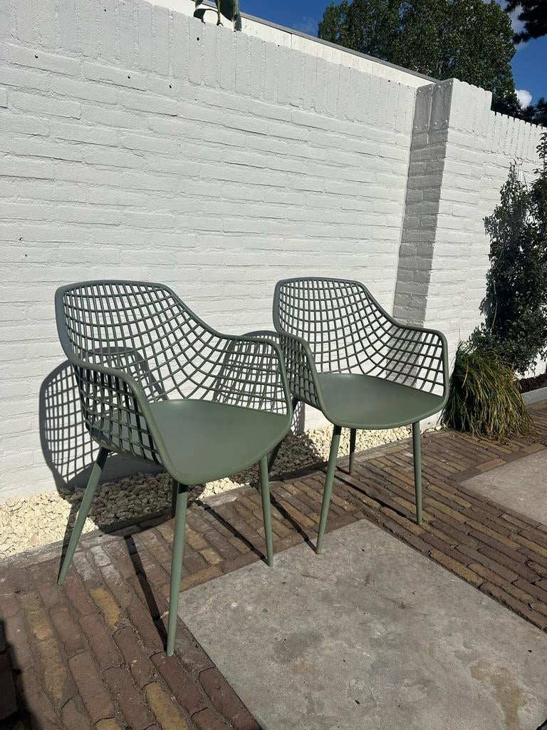 Webbing buiten stoel 2x, Ophalen, Gebruikt, Kunststof