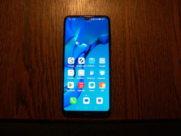 HUAWEI P 30 LITE MOBIELE TELEFOON DUEL SIM  128 GB  BLAUW, Telecommunicatie, Mobiele telefoons | Huawei, Zo goed als nieuw, Zonder abonnement