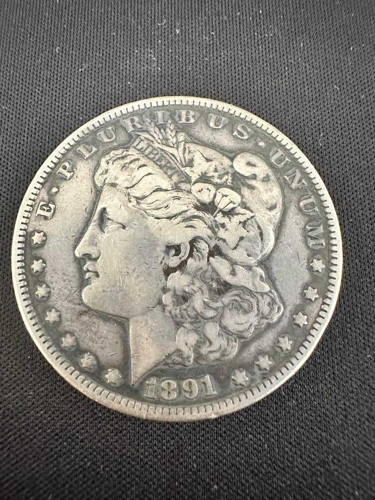 Morgan Dollar  - 1891 CC, Ophalen of Verzenden, Noord-Amerika, Losse munt, Zilver