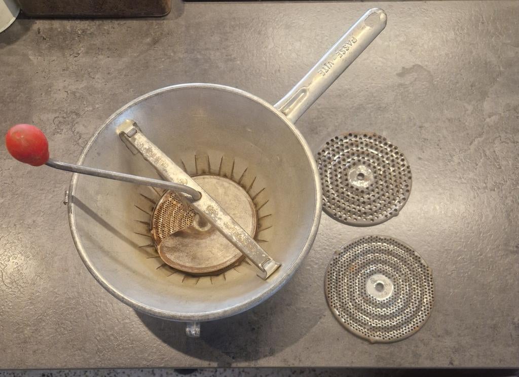 Passe-vite met 3 zeven, Ophalen