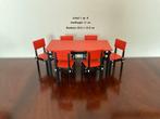Miniatuur Rietveld Militaire tafel met stoelen 1 : 8, Ophalen of Verzenden