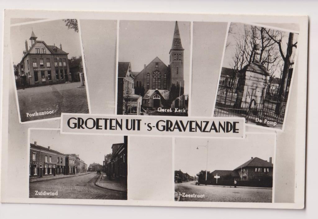 019 's-Gravenzande 1949 Zeestraat Zuidwind Postkantoor De Po, Verzenden, 1940 tot 1960, Gelopen, Zuid-Holland