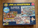 Jan van Haasteren 3x1000+ puzzel + 3 gratis posters, Ophalen, Meer dan 1500 stukjes, Nieuw, Legpuzzel