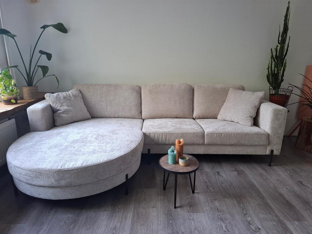 Luxe hoekbank crème 3 meter breed, Huis en Inrichting, Banken | Bankstellen, Ophalen, 250 tot 300 cm, 125 tot 150 cm, Hoekbank