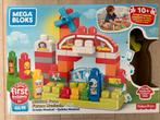 Mega Bloks boerderij en losse blokken met gezichtjes, Ophalen of Verzenden, Gebruikt, Megabloks