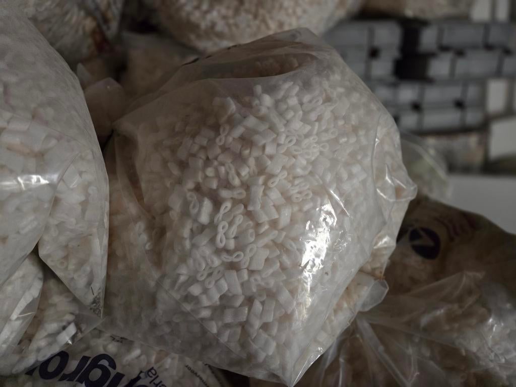 Zakken met isolatiekorrels, Ophalen of Verzenden