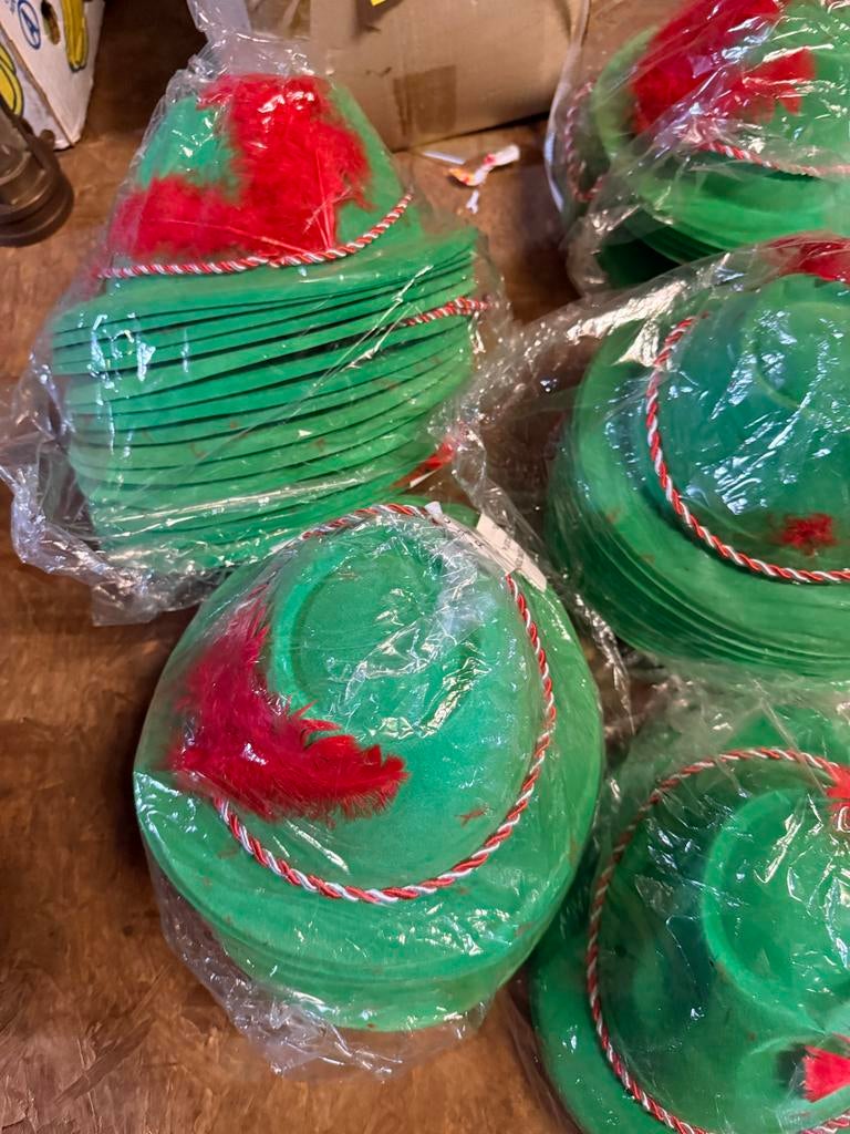 70 plastic tiroler hoedjes voor feest of carnaval, Ophalen, Nieuw, Hoed of Pruik, Overige