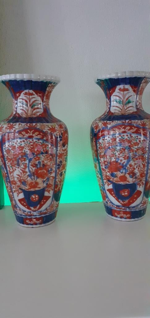 Imari Porseleinen Vazen Set borden vazen  vaasjes, Ophalen of Verzenden