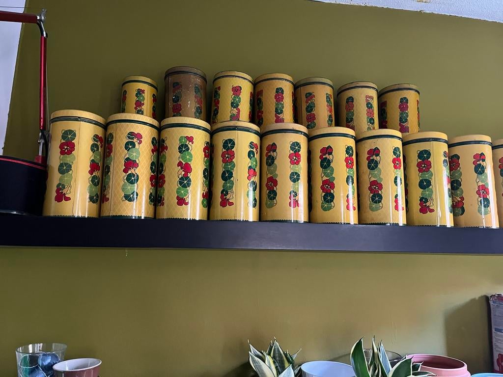 Verkade Beschuitbussen 1961 + Gratis Ontbijtkoek Blik, Ophalen of Verzenden, Gebruikt, Beschuit, Verkade