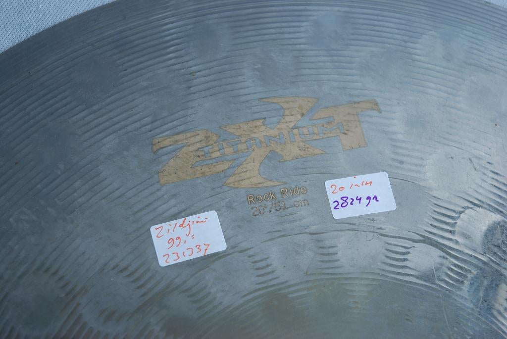 Zildjian ZXT titanium rock ride 2824gr. 20 inch  <231337>, Gebruikt, ., Drums of Percussie, Ophalen of Verzenden