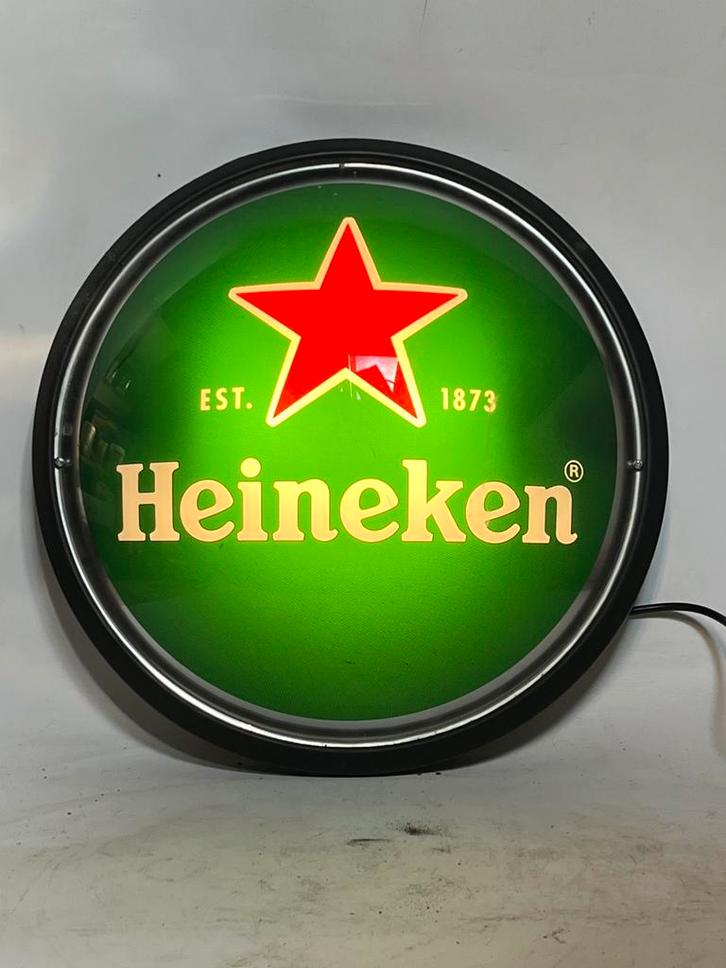 Heineken wandlamp, Huis en Inrichting, Lampen | Wandlampen, Gebruikt, Ophalen of Verzenden