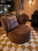 Woonexpress draai Fateuil Luton -  Bruine Fauteuil, Ophalen, Zo goed als nieuw, Stof, 75 tot 100 cm