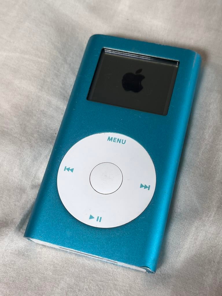 Ipod mini 2 (incl. nieuwe accu), Audio, Tv en Foto, Mp3-spelers | Apple iPod, Gebruikt, Mini, Blauw, Ophalen of Verzenden
