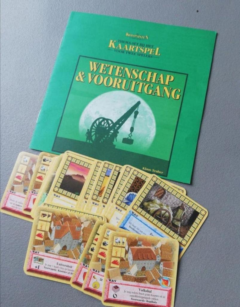 Wetenschap & vooruitgang, uitbreiding Catan kaartspel, Hobby en Vrije tijd, Gezelschapsspellen | Kaartspellen, Een of twee spelers