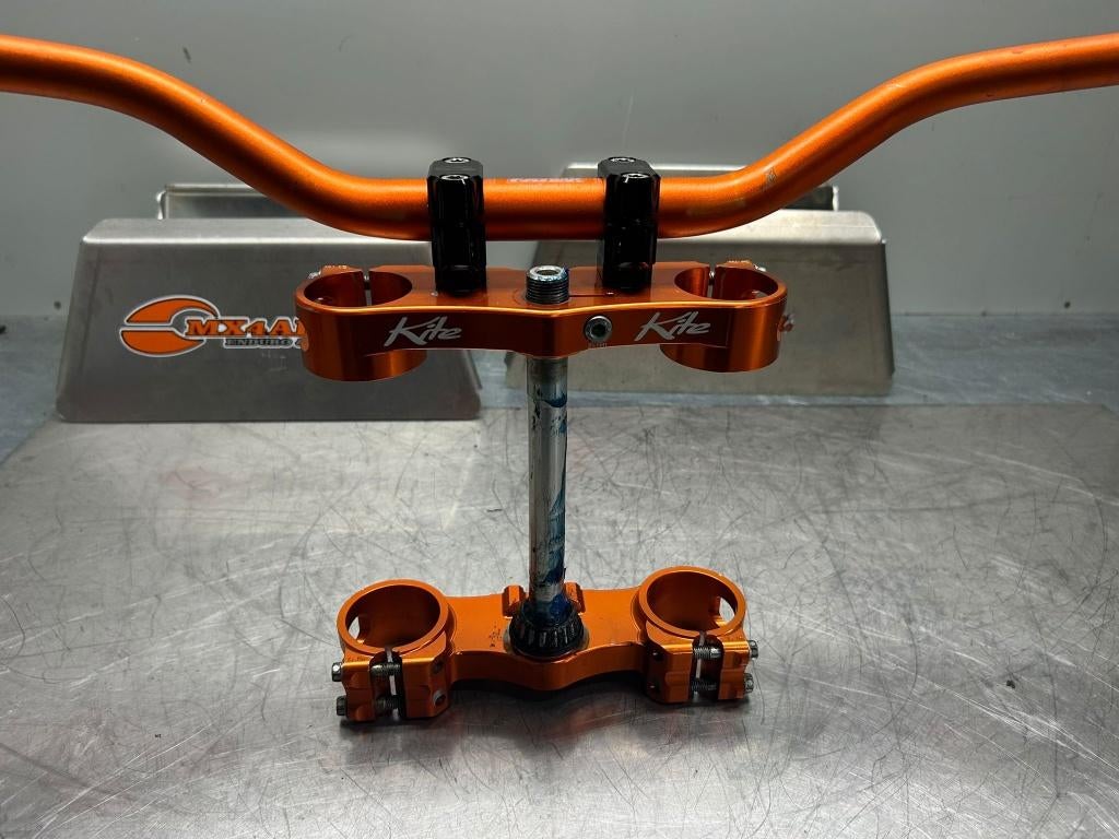 Kite Tripple clamp Oranje KTM 85 SX Renthal Fatbar, Motoren, Onderdelen | Merk-onafhankelijk, Gebruikt, Ophalen of Verzenden