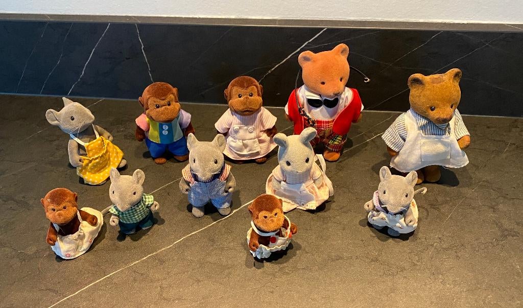 11 beertjes voor poppenhuis, Ophalen, Gebruikt, Overige typen