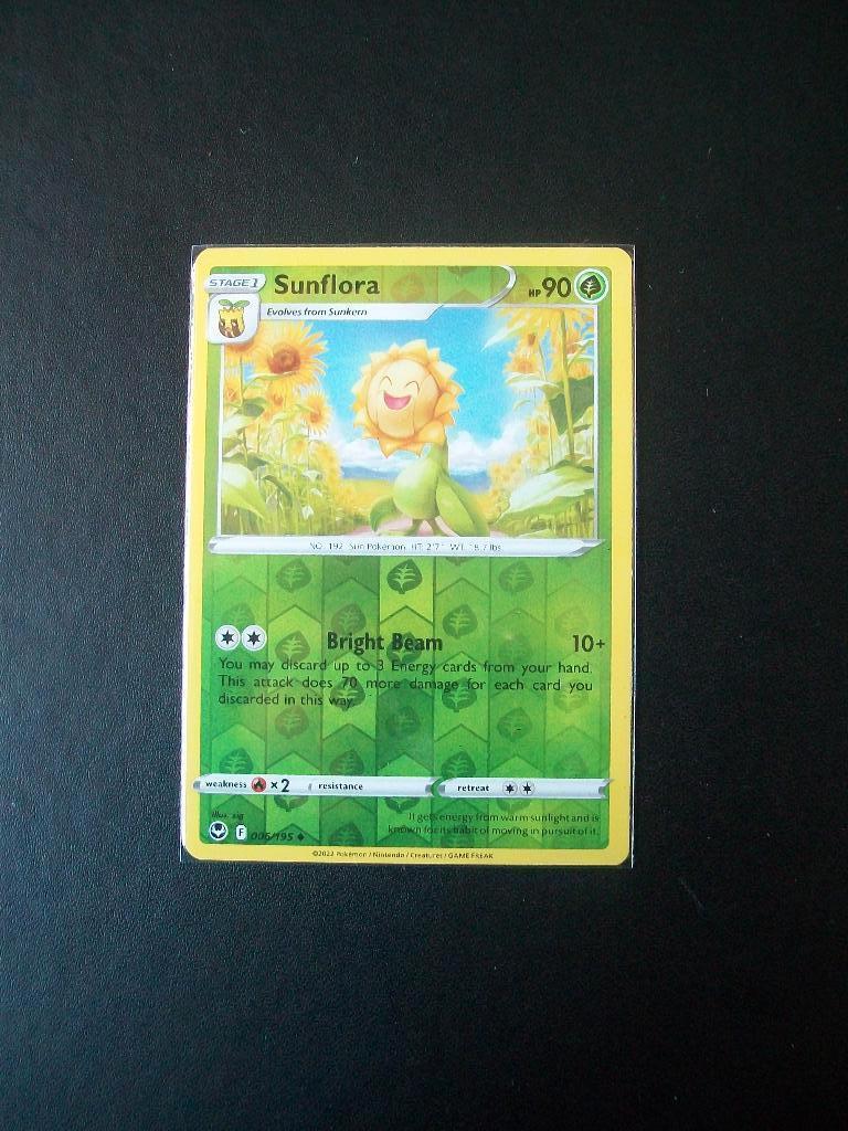 9848: Nieuwe Pokemon Kaart holofoil SUNFLORA HP 90 (006/195), Verzenden, Nieuw, Losse kaart, Foil