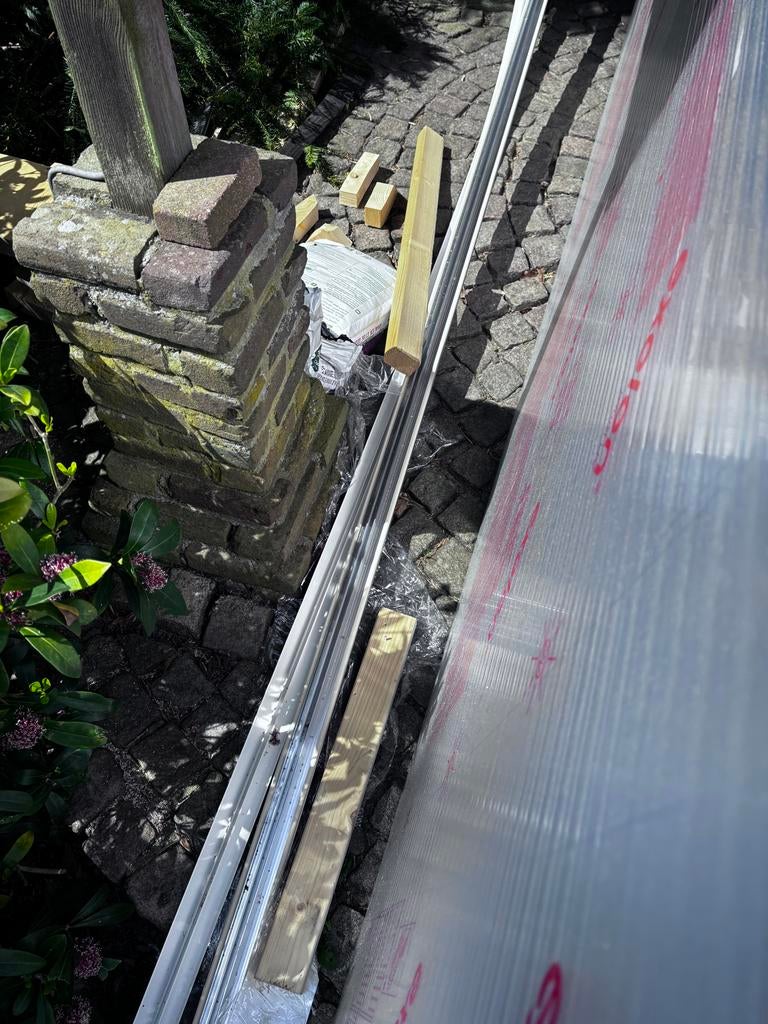 Nieuwe polycarbonaat plaat voor overkapping/serre, Doe-het-zelf en Verbouw, Platen en Panelen, Nieuw, Overige materialen, Minder dan 20 mm