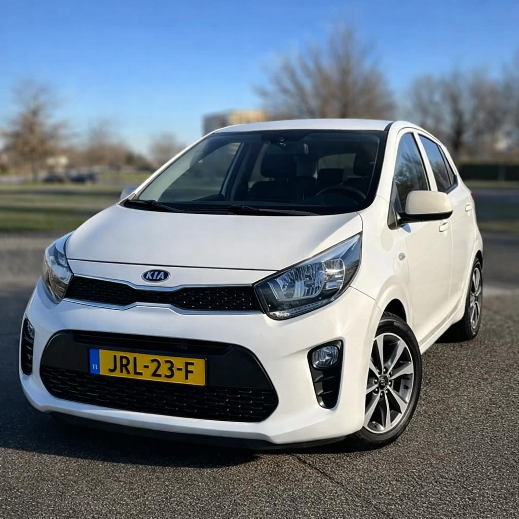 Kia Picanto 1.2 2018 Automaat 5-zits Wit, Auto's, 83 pk, Stof, Euro 6, 4 cilinders