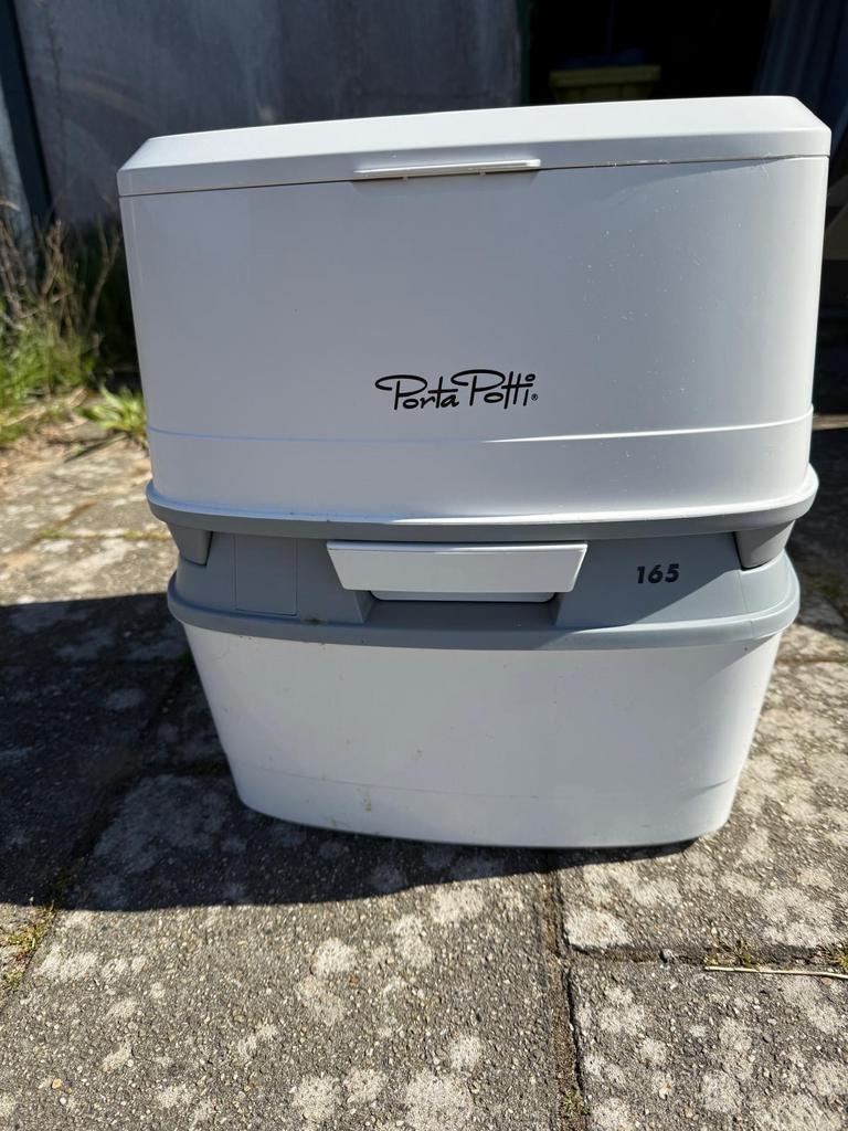 Porta Potti 165 chemisch toilet voor camper/caravan/tent, Ophalen, Zo goed als nieuw