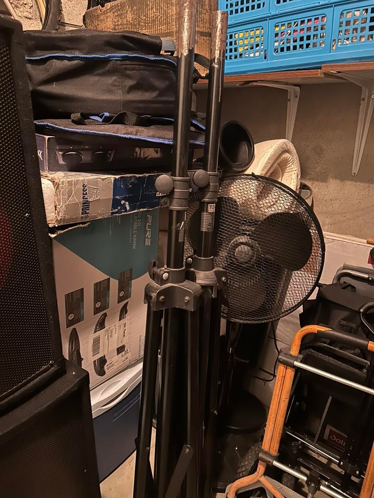 JBS Systems speaker set met statieven., Audio, Tv en Foto, Stereo-sets, Ophalen, Gebruikt, Speakers, Overige merken