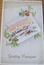 Gelukkig nieuwjaar - kaart wintertafereel op kaart - 1973, Verzenden, 1960 tot 1980, Gelopen, Overige thema's