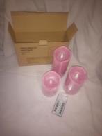 Roze LED Kaarsen Set van 3 met Afstandsbediening - Nieuw, Ophalen, Overige materialen, Overige kleuren, Nieuw