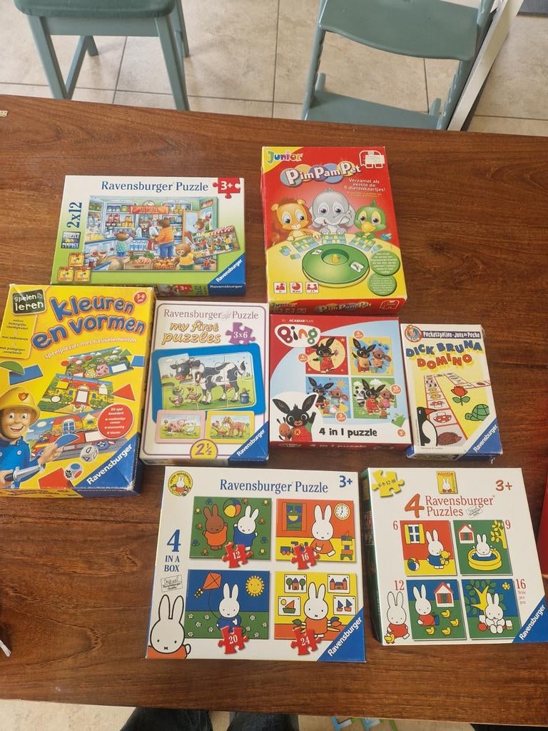 Grote collectie kinderpuzzels en spelletjes, Ophalen of Verzenden, Meer dan 50 stukjes, Gebruikt, 2 tot 4 jaar